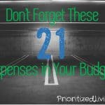 Don’t Forget These 21 Expenses in Your Budget