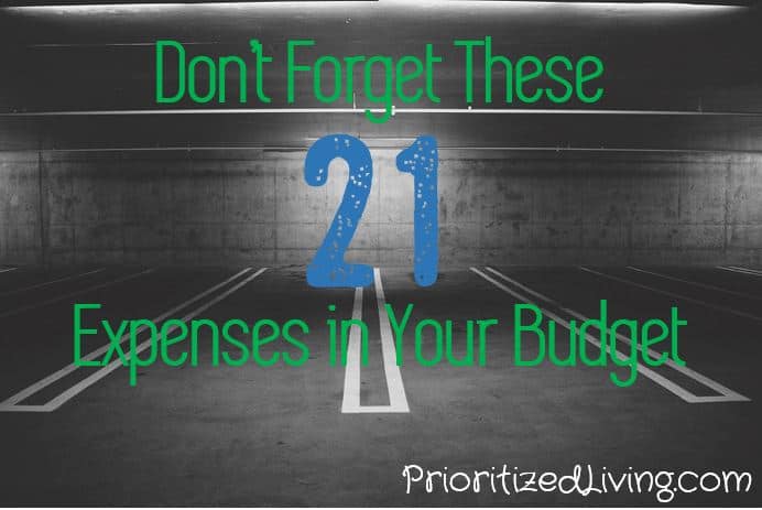 Dont Forget These 21 Expenses in Your Budget