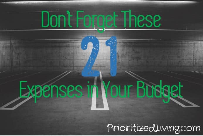 Dont Forget These 21 Expenses in Your Budget