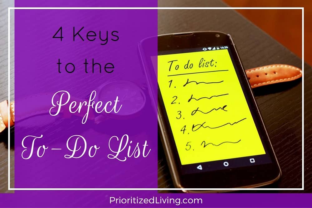 4 Keys to the Perfect To-Do List