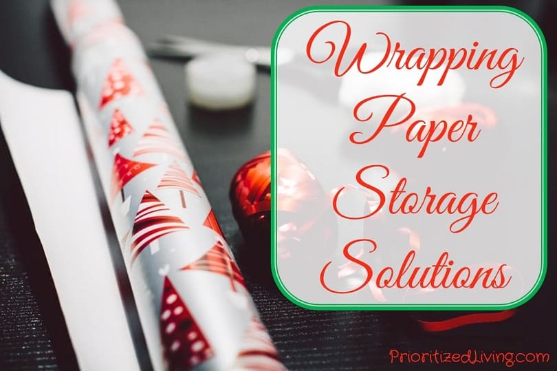 Wrapping Paper Storage Solutions