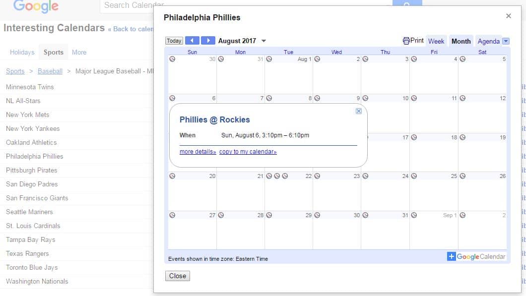 Google Calendar Interesting Google Calendars