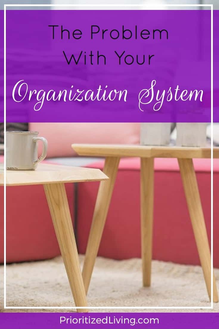 Want to get organized but need some help troubleshooting your clutter problem? Check out these easy fixes to your technical difficulties. | Get Organized: The Problem with Your Organization System | Prioritized Living