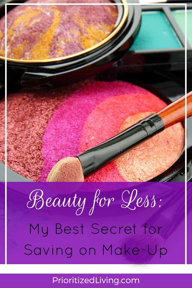 So are you tired of shelling out a wad of twenties for your beauty products? Here's my secret for saving 50% or more on my favorite make-up brands. | Beauty for Less - My Best Secret for Saving on Make-Up | Prioritized Living