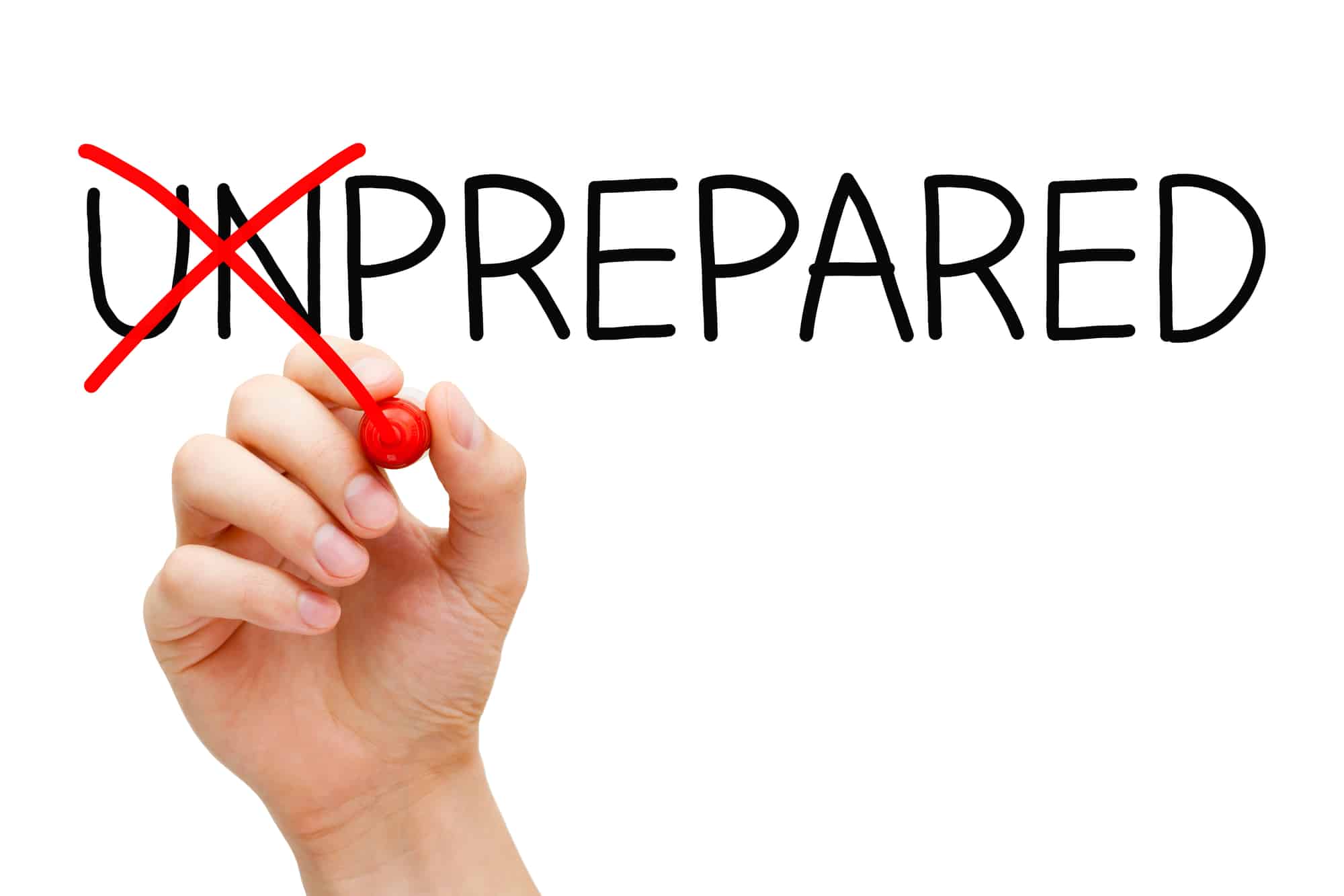 prepared vs unprepared