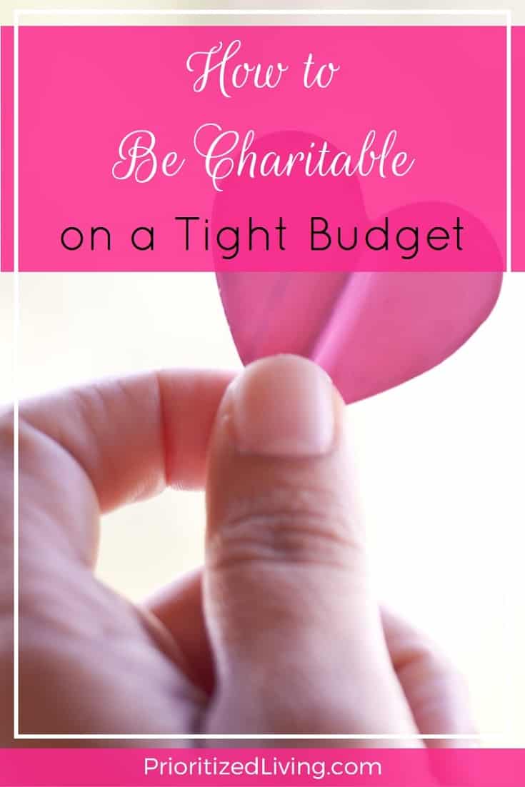 You want to give, but sometimes your wallet isn't as big as your heart. Keep giving by checking out these creative ways to be charitable on a budget. | How to Be Charitable on a Tight Budget | Prioritized Living