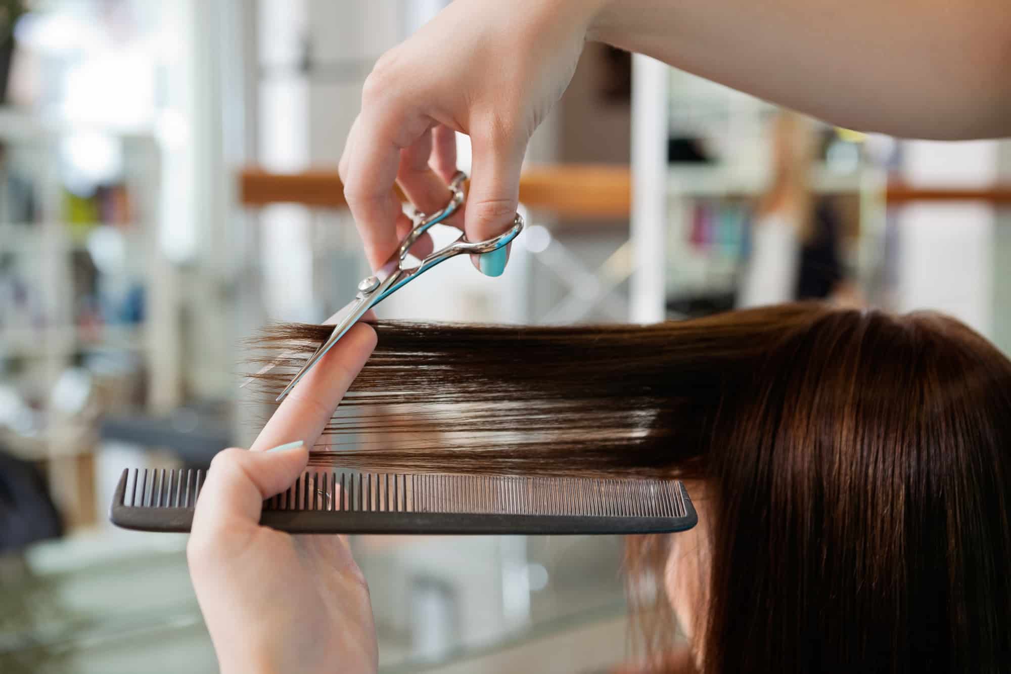 woman's haircut