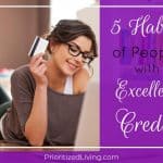 5 Habits of People with Excellent Credit