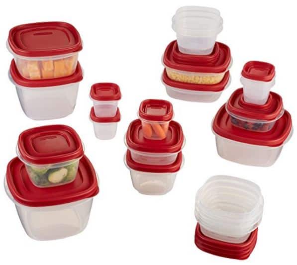 Refrigerator Organization - Rubbermaid Easy Find Lid 40-Piece Food Storage Container Set