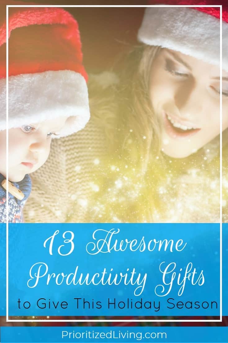 Ready to start shopping for the person in your life who wants to be super productive? Here's your perfect holiday gift guide for awesome productivity gifts! | 13 Awesome Productivity Gifts to Give This Holiday Season | Prioritized Living