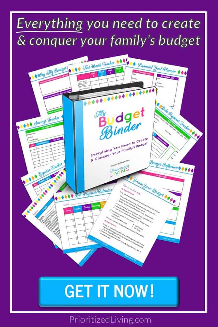 Create a budget and stick to that budget with the tool designed for your busy life. Making a budget, mastering your money, & achieving your financial dreams has never been easier! | My Budget Binder | Prioritized Living