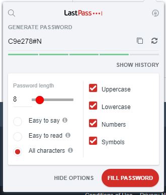 LastPass Password Generator