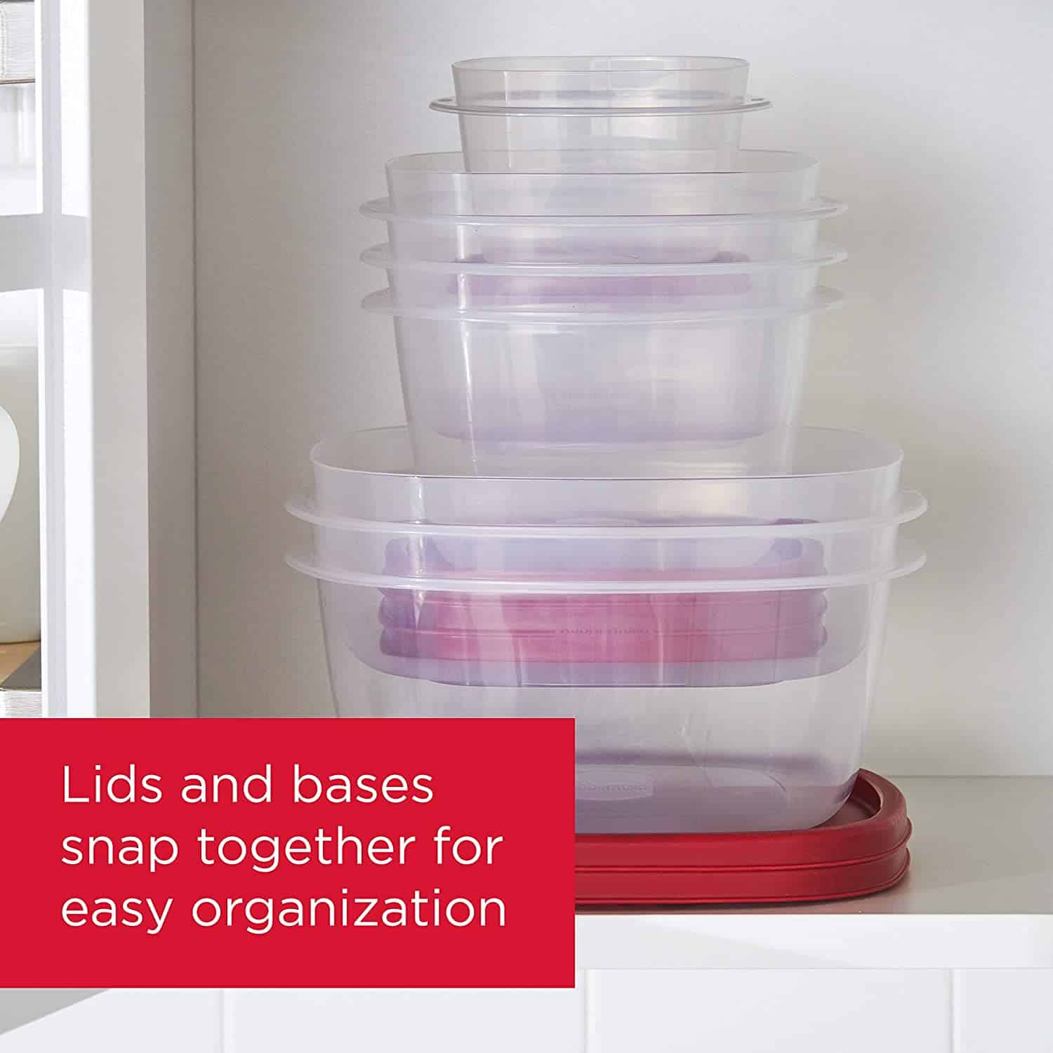 4 Easy Ways to Organise your Tupperware and Food Storage Containers