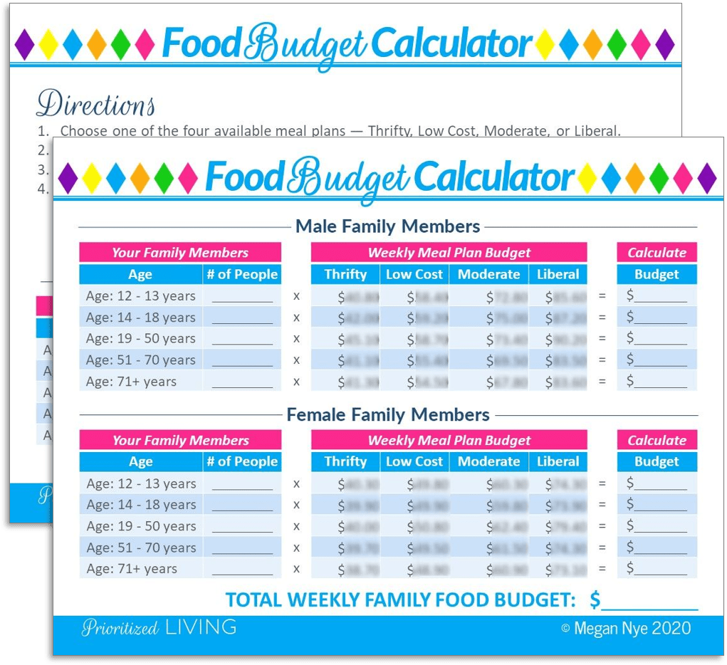 create food budget calendar create food budget calendar