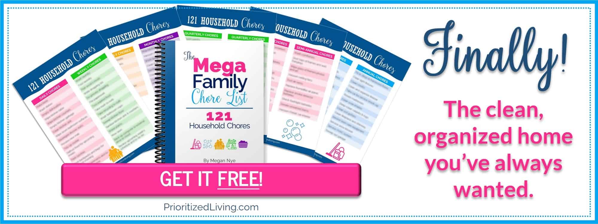 The Mega Family Chore List: 121 Household Chores