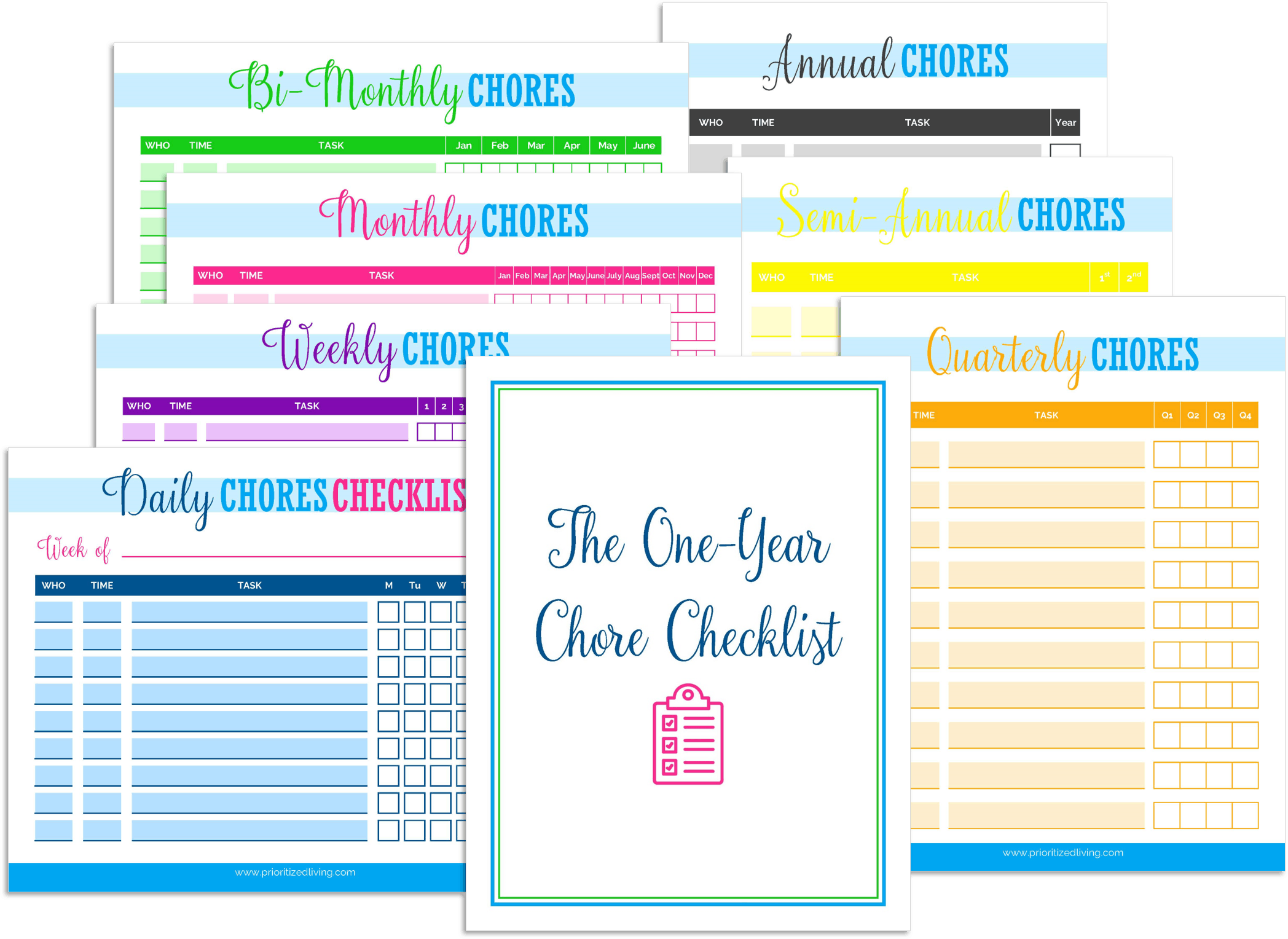 The One-Year Family Chore Chart System