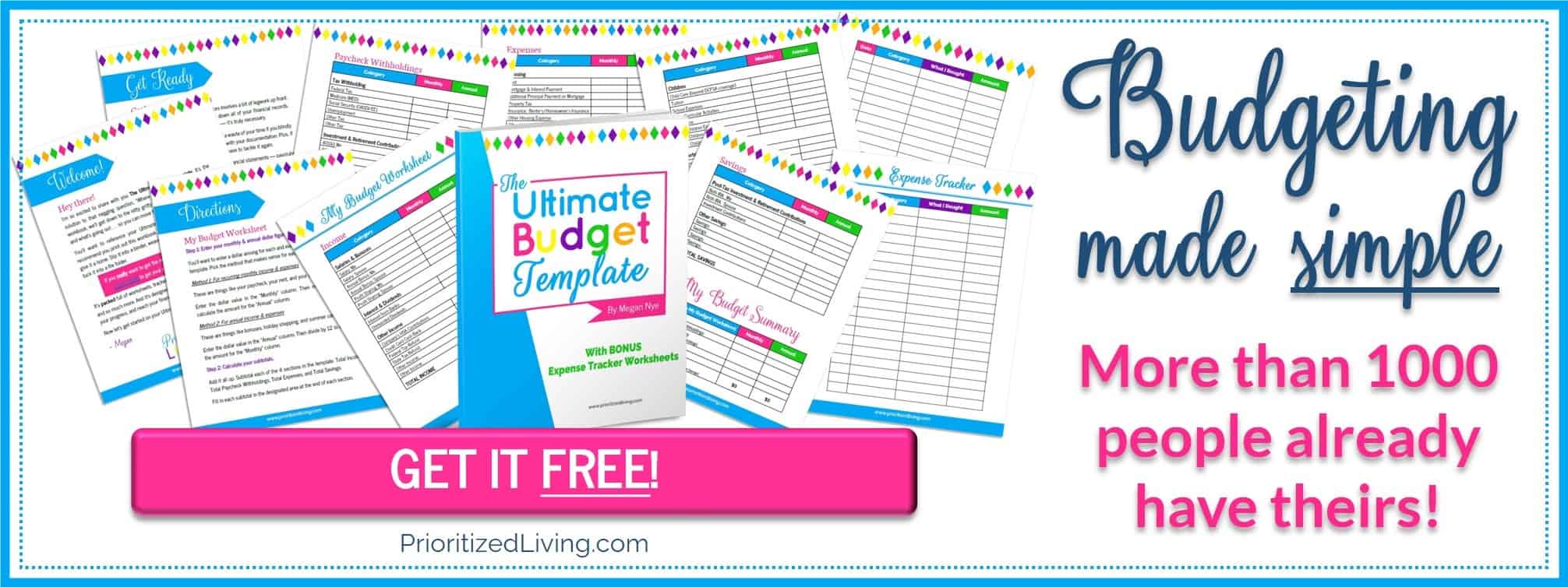 GET IT FREE: The Ultimate Budget Template