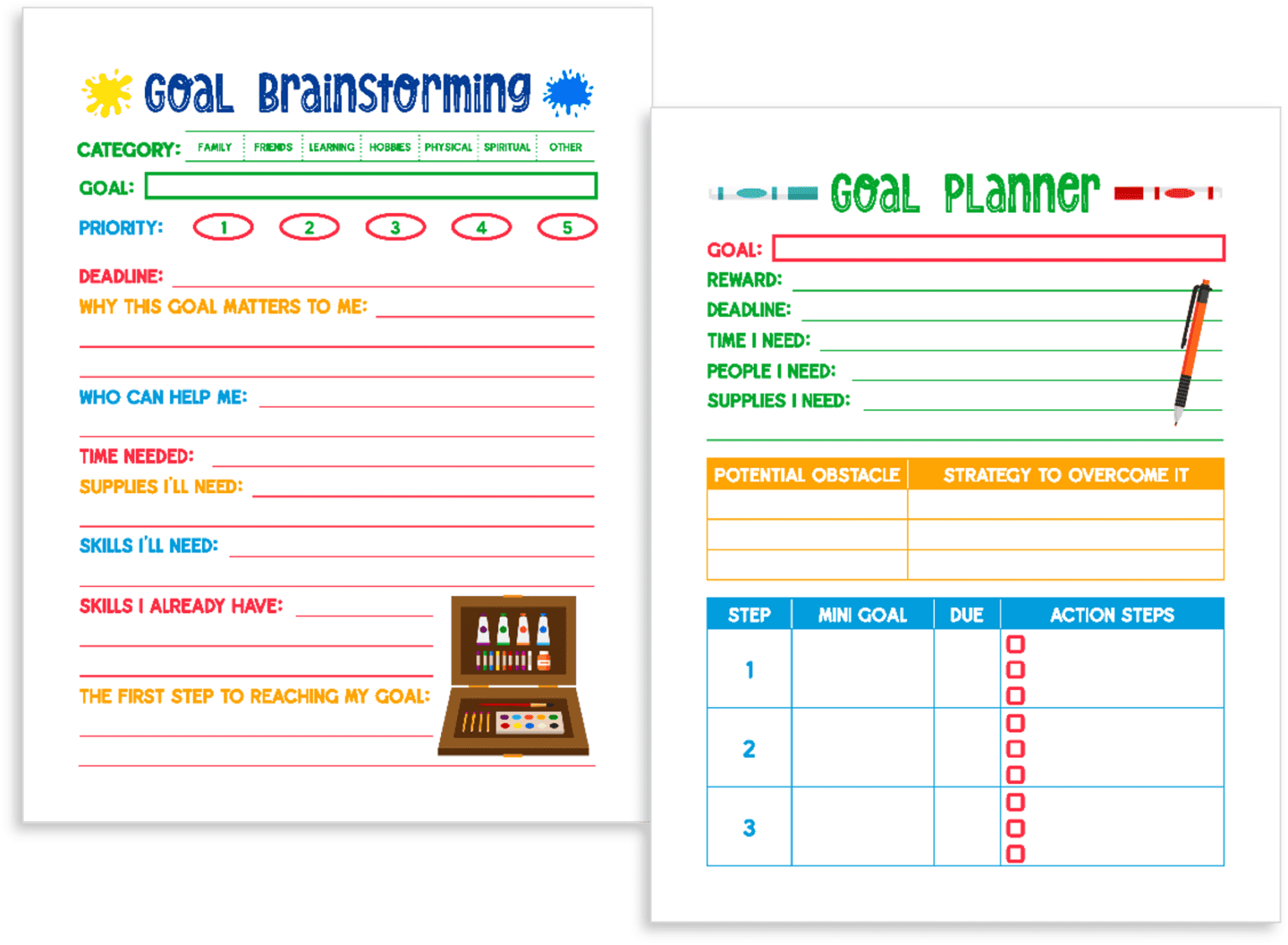 10 Things You Can Teach Your Kids with a Fun Planner - Prioritized Living